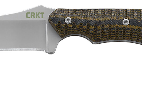 CRKT 2388 S.P.E.W.  3″ Fixed Wharncliffe Plain Bead Blasted Black/Brown Blade/G10 Black/Brown G10 Handle Includes Sheath