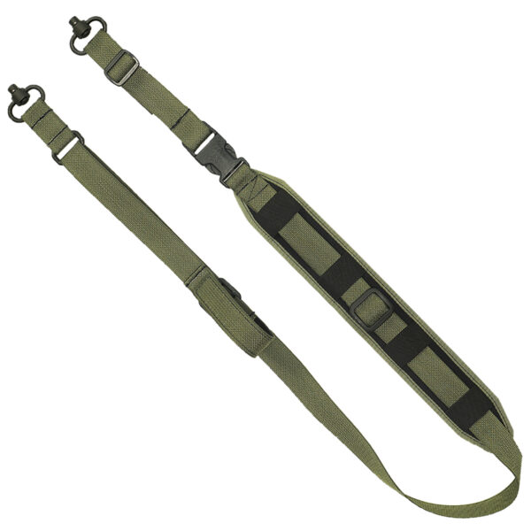 GrovTec US Inc GTSL130 QS 2-Point Sentinel OD Green Adjustable Rifle/Shotgun