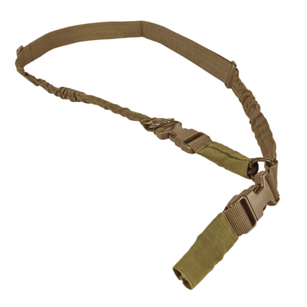 NcStar AARS21PT VISM Sling Tan Nylon Strap w/Elastic Shock-Cord 55″-72″ OAL Adjustable Bungee