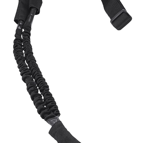 NcStar AQDBS1B VISM 1 Point Sling Black Nylon Strap w/Elastic Shock-Cord 46″-64″ OAL Adjustable Bungee