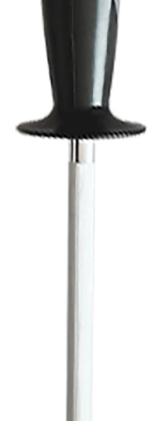 AccuSharp 032C Sharpening Steel  9″ Black Overmolded Rubber Handle Steel