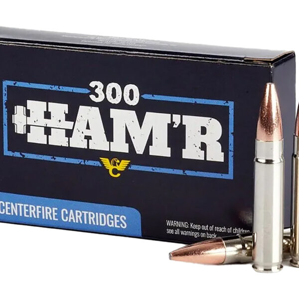Wilson Combat A300HMR135HBN HAM’R Bonded 300 HAM’R 135 gr Speer HAM’R Bonded Nickel-Plated Brass 20 Bx/ 10 Case