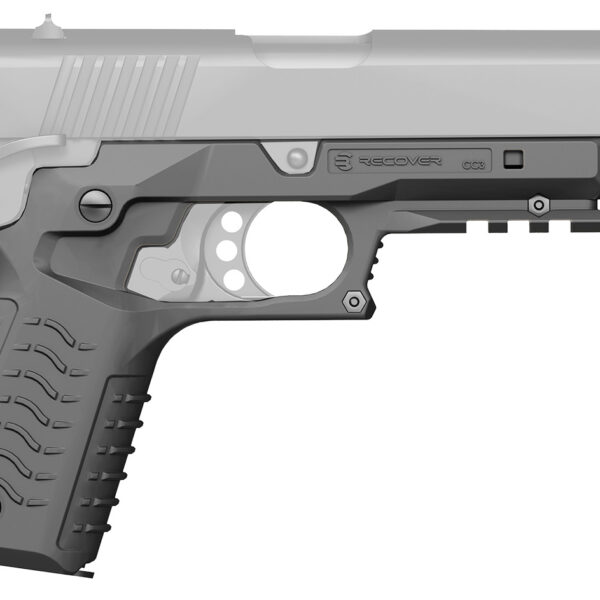 Recover Tactical CC3H04 Grip & Rail System  Gray Polymer Picatinny for Standard Frame 1911