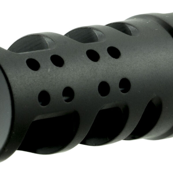 Spikes Tactical SBV1065 R2 Muzzle Brake Black Nitride 416R Stainless Steel with 1/2″-28 tpi Threads for 5.56x45mm NATO