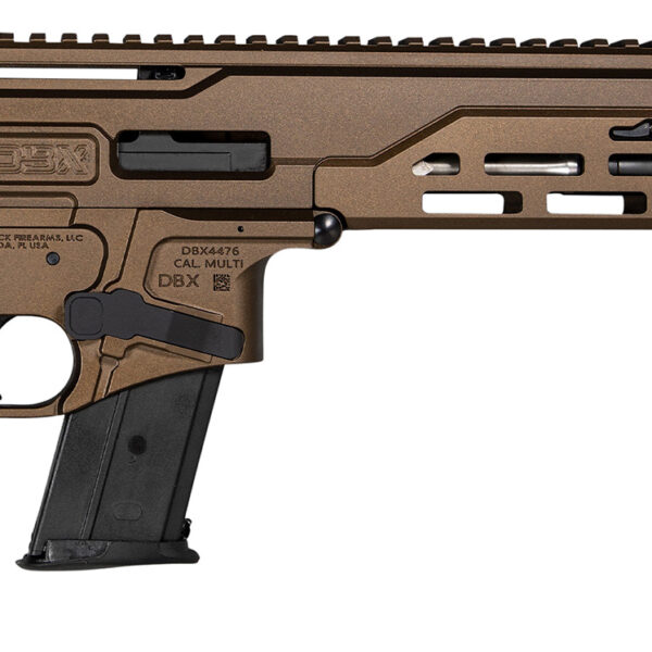 Diamondback DB1614L071 DBX 5.7x28mm 20+1 8″ Stainless Threaded Barrel, M-LOK Handguard, Midnight Bronze Cerakote Aluminum Picatinny Rail Receiver, Black Magpul K Grip