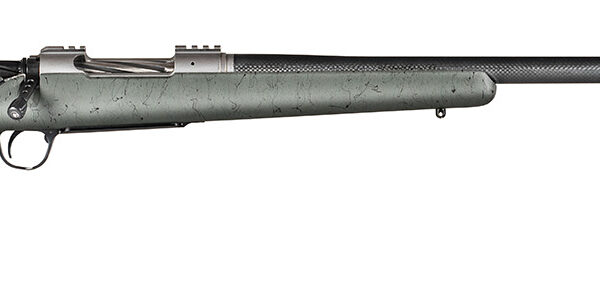 Christensen Arms CA10268315332 Summit TI  Full Size 7mm Rem Mag 3+1, 26″ Natural Titanium Steel Threaded Barrel, Natural Titanium Aluminum Receiver, Green w/Black Webbing Fixed Sporter Stock
