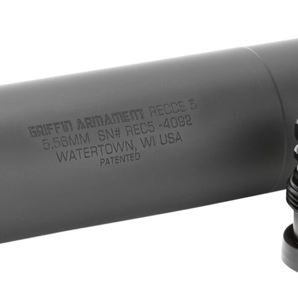 Griffin Armament GAREC5-W Recce 5  22 Cal 1.47″D Black Cerakote Stainless Steel 5.56 Taper Mount