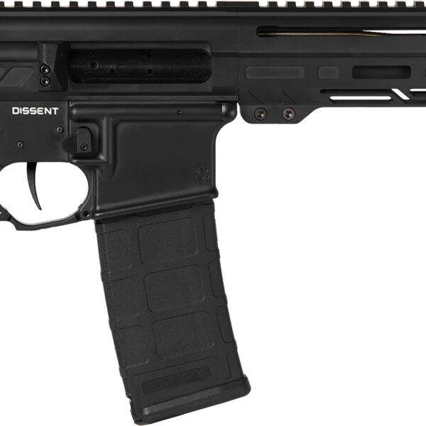 CMMG 55A938FAB Dissent 5.56x45mm NATO 30+1 6.50″, Black Cerakote Rec, OEM Grip, Picatinny Buffer Adapter, Zeroed Drop-In Single Stage Trigger