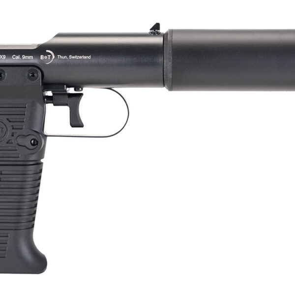 B&T Firearms 410110 Station Six 45 ACP Bolt Action 7+1 3.50″ Barrel/5.10″ Suppressor, Black Hard Coat Anodized Finish, Black Pre-Scored Grips