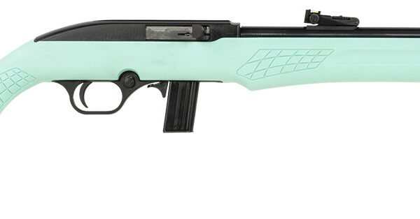 Rossi RS22L1811TL RS22  Full Size 22 LR 10+1 18″ Matte Black Steel Barrel, Matte Black Grooved Aluminum Receiver, Teal Synthetic Fixed Stock
