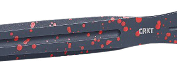 CRKT K930RKP Onion Throwing Knives 6.25″ Fixed Spear Point Plain Non-Sharp Black/Red Spatter 1050 High Carbon Includes Sheath 3 Blades