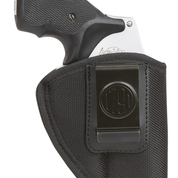 1791 Gunleather PNIWB2BLKR Premium Nylon  IWB Size 02 Black Ballistic Nylon Belt Clip Right Hand