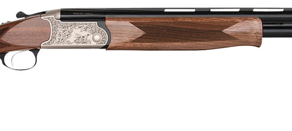 Charles Daly 930344 202A Full Size 28 Gauge Break Open 3″ 2rd 26″ Blued Vent Rib Barrel, Silver Engraved Aluminum Receiver, Checkered Walnut Stock