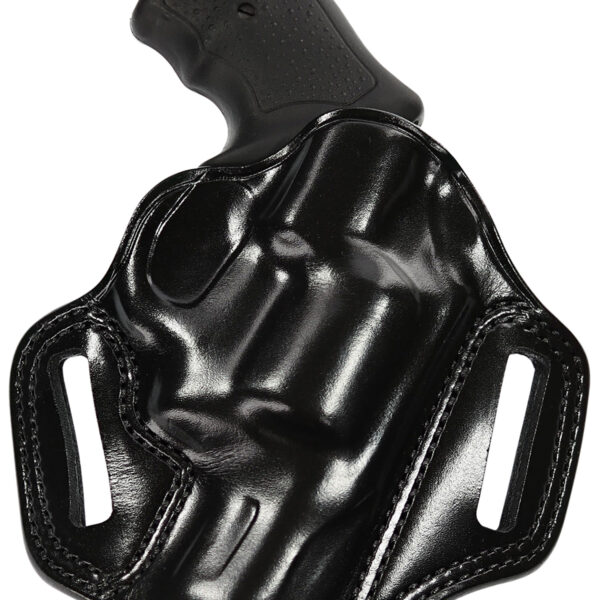 Galco CM270B Combat Master  OWB Black Leather Belt Slide Fits Browning Hi-Power/Springfield SA-35/Girsan MC P35/Match Right Hand