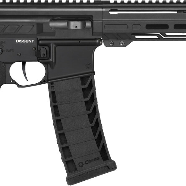 CMMG 94A6867AB Dissent MK4 9mm Luger 33+1 6.50″, Black, Picatinny Brace Adapter, 5.50″ M-LOK Handguard, Left Side Charging Handle, Zeroed Linear Comp, Zeroed Drop-In Single Stage Trigger