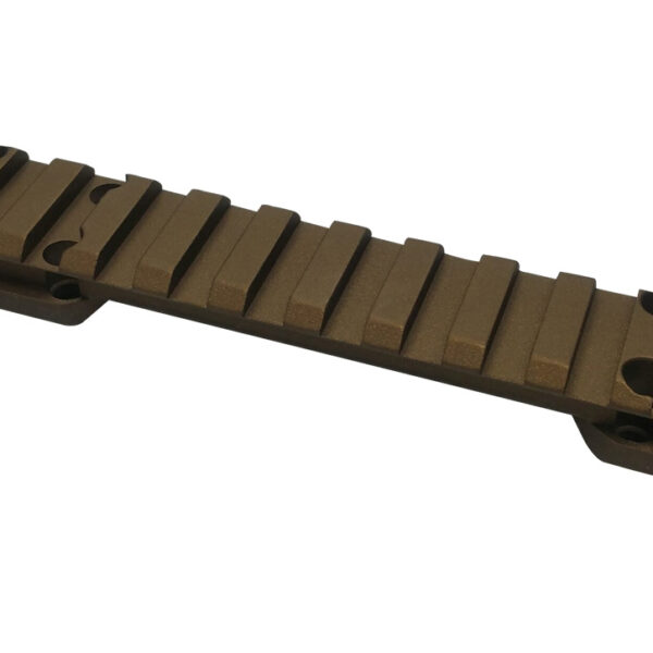Talley PL0SB735 Picatinny Rail Smoked Bronze Cerakote 0.425″ Front/0.500″ Rear Fits X-Bolt Long Action 0 MOA