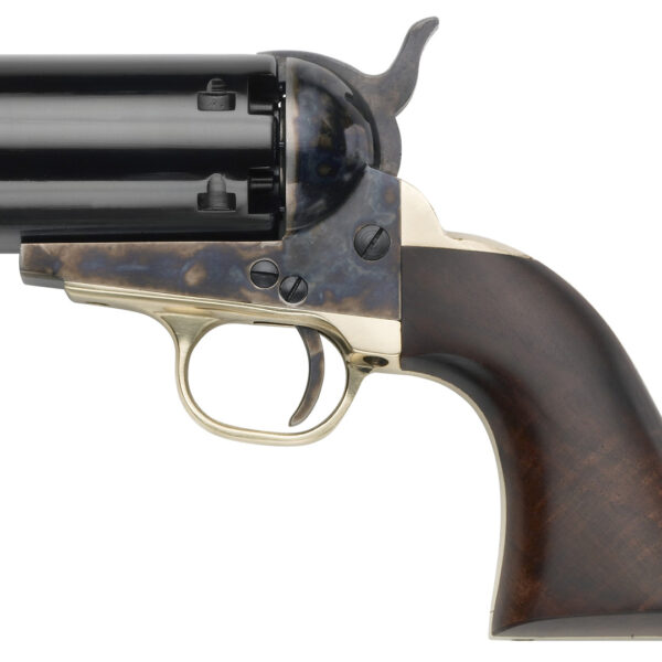 Pietta PF51PEPPER36 1851 Navy “Yank” Pepperbox 36 Cal 6rd Color Case Hardened Frame, Walnut Grip, No Barrel