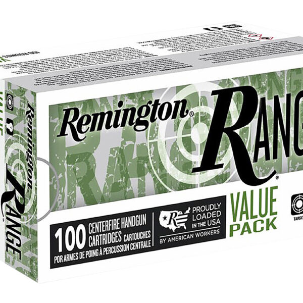 Remington Ammunition R23979 Range Value Pack 9mmLuger 115gr Full Metal Jacket 100 Per Box/5 Case