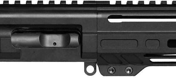 CMMG 94B6829AB Dissent  9mm Luger 6.50″, Left Side Charging Handle, Armor Black, OEM Zeroed Linear Comp, 4.60″ M-LOK Handguard for AR-Platform, Picatinny End Plate