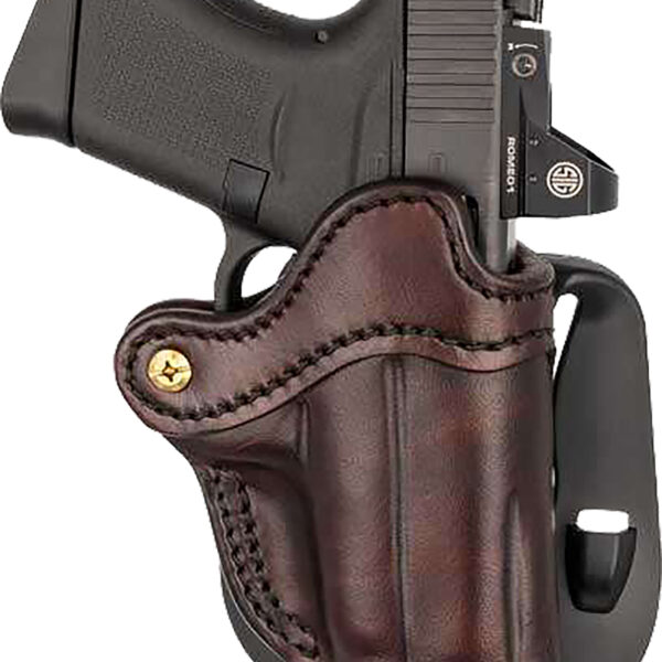 1791 Gunleather ORPDHCSBRR Optics Ready Paddle Holster C OWB Signature Brown Leather Fits 2.50-3″ Barrel Right Hand