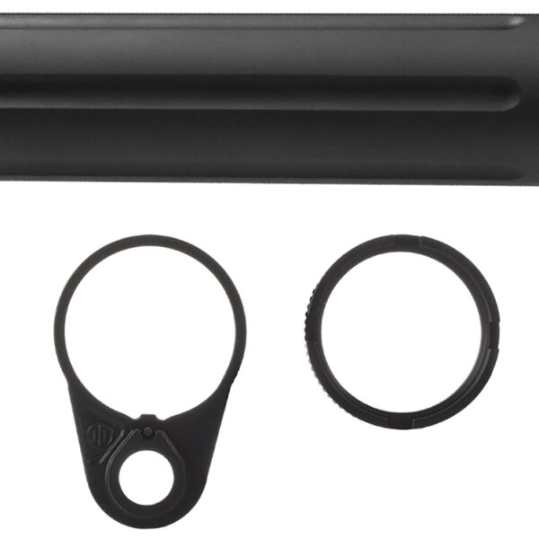 Primary Weapons 4G2BTPB-1F Castle Nut  7075 T-6 Aluminum Black Anodized