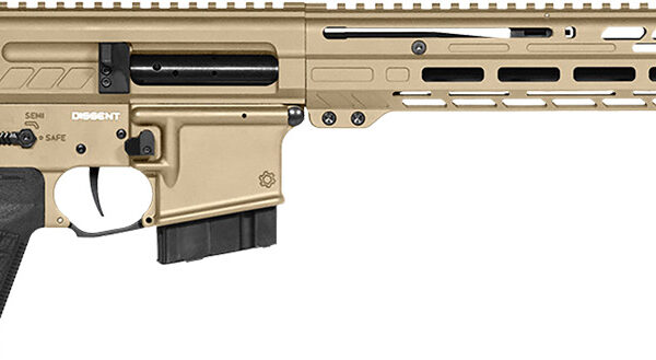 CMMG 28A490FCT Dissent MK4 22 ARC 10+1 16.10″ Coyote Tan Cerakote Picatinny Rail Aluminum Receiver, M-LOK Handguard, Black CMMG Dissent Side Folding Stock, Zeroed Drop-In Single Stage Trigger
