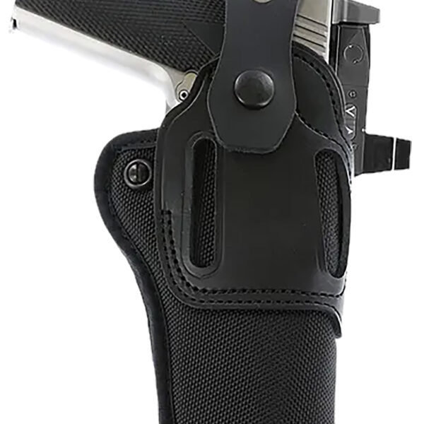 Galco SA95RB Switchback Strongside Crossdraw Belt Black Hybrid Leather-Synthetic Ambidextrous