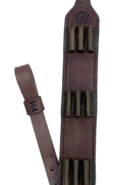 1791 Gunleather HNTASLRBRWA Hunt Ammo Sling Oiled Brown Leather 32″ to 37″ OAL Rifle