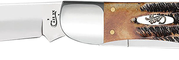 Case 03574 Hunter 4.10″ Folding Plain Mirror Polished Tru-Sharp SS Blade, 6.5 BoneStag Handle
