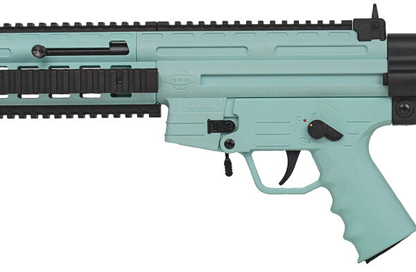 ATI GERGGSG1610M GSG-16 22LR 10+1 16.25″ Black Non-Threaded Barrel, Mint Green Picatinny Rail Polymer Receiver, M-LOK Handguards, Collapsible w/Storage Compartment Black Synthetic Stock, Mint Polymer