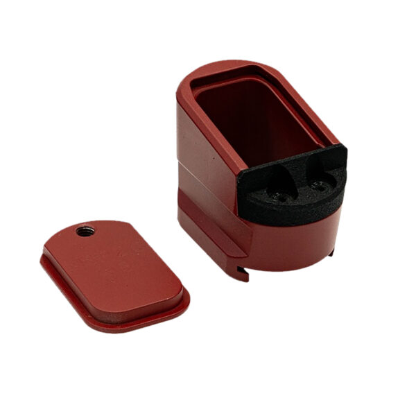 Shield Arms MPME5RED Magazine Extension 5rd Compatible w/ Shield Arms M&P 2.0 Red Anodized Aluminum