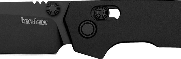 Kershaw 2038RBLK Iridium  3.45″ Folding Reverse Tanto Plain Black Oxide D2 Steel Blade, Black Anodized Aluminum Handle