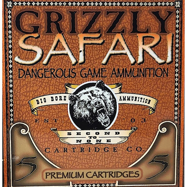Grizzly Ammo GC5/416NE2 500-416NitroExpress 400gr Solid Brass 5 Per Box/10 Case