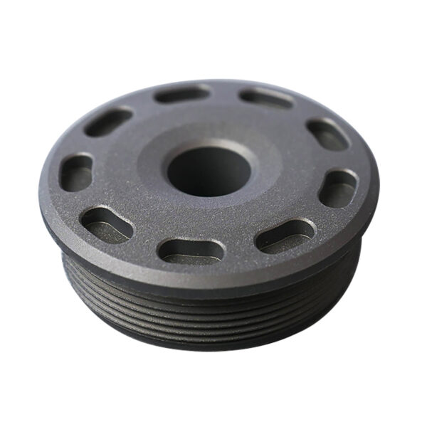 SilencerCo AC5388 Bravo Front Cap 223 Cal Titanium Black