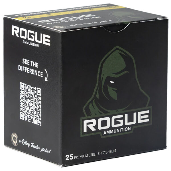 Rogue Ammunition RA-20-1-4S   20Gauge 3″ 1oz 4Shot 25 Per Box/10 Case