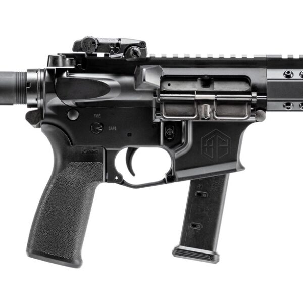 Alpha Foxtrot AA08X1HXX-XABK20 AFMG9  9mm Luger 20+1 7.50″ Black QPQ Threaded Barrel, M-LOK Handguard, Black Anodized Aluminum Receiver w/Picatinny Rail, Black Polymer SB Tactical Brace, MFT Grip