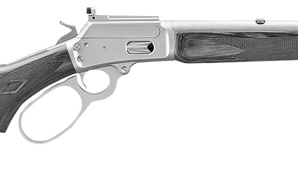 Marlin 70453 1894 Trapper 10mm Auto 10+1 16.10″ Matte Stainless Threaded Barrel, Matte Stainless Steel Receiver, Black Fixed Laminate Stock