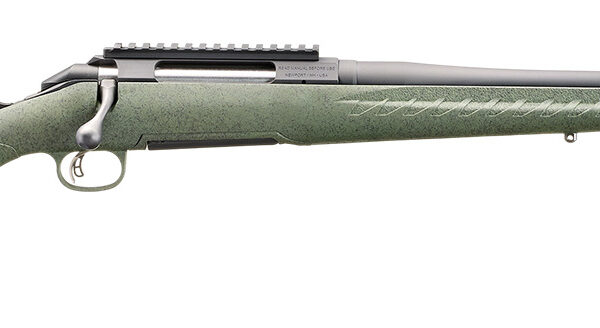 Glenfield 52002 Model A  Full Size 30-06 Springfield 4+1 20″ Matte Black Threaded Barrel, Matte Black Alloy Steel Receiver w/Picatinny Rail, Moss Green Splatter Fixed Synthetic Stock, Thread Protector