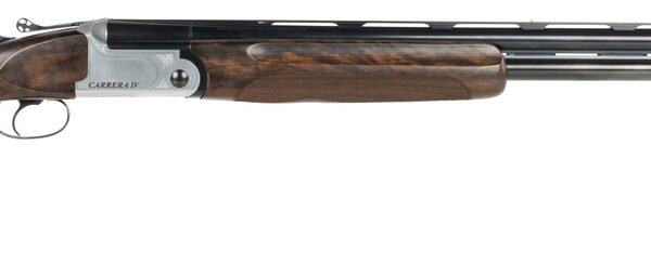 F.A.I.R. FRDCIV1232 Carrera IV  12 Gauge Break Open 2rd 32″ Blued Over/Under Ported Barrel, Engraved Nickel Receiver, Walnut w/Adj Comb Stock, Technichoke XP70 Choke System