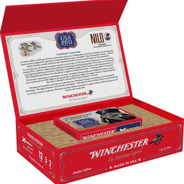 Winchester Ammo WEX12250 USA 250th Commemorative Box Series 12Gauge 3″ 1 1/8oz 2Shot 10 Per Box/6 Case