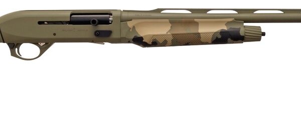 T R Imports A22026OS3 Alpha 2  20 Gauge 3″ 4+1 26″ OD Green Cerakote Vent Rib Barrel & Receiver, Fixed Old School Camo Synthetic Stock