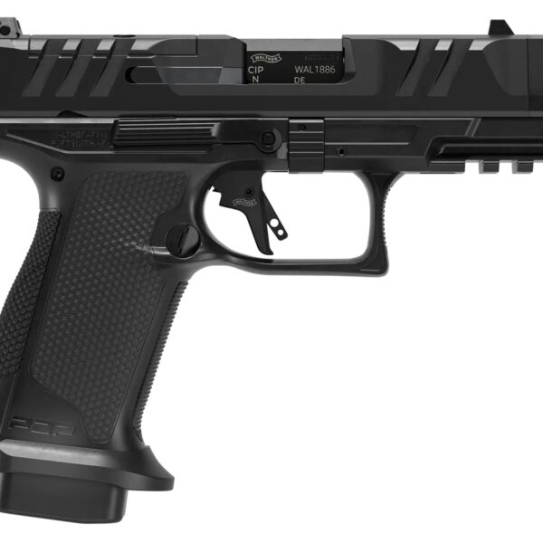 Walther Arms 4797050 PDP Pro X Sub-Compact Frame 9mm Luger 10+1 3.75″ Black Barrel, Black Optic Ready/Serrated Slide, Black Polymer Frame w/Picatinny Rail, Black Textured Grip