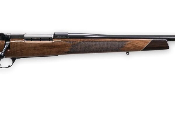 Weatherby MDX01N25RWR4O Mark V Deluxe 25 WBY RPM 4+1 24″ High Gloss Blued Non-Threaded Barrel, High Gloss Blued Steel Drilled & Tapped Receiver, Gloss Walnut Fixed  Stock, Right Hand