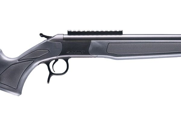 CVA CR4448 Scout  22 Creedmoor 1rd 16.50″ Matte Blued Threaded Barrel & Receiver w/DuraSight Rail, Stealth Gray Synthetic Stock
