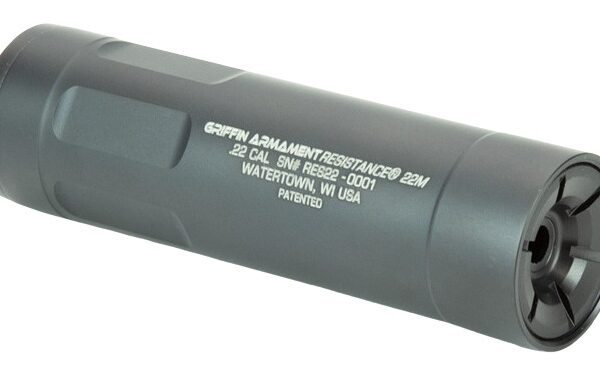 Griffin Armament GARS22-W Resistance 22 Cal 1.375″ Black Aluminum 1/2″x28