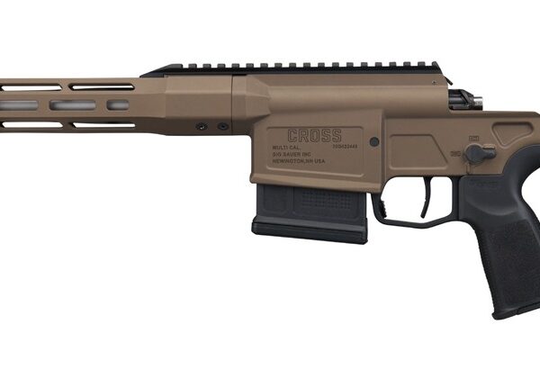 Sig Sauer CROSS30816BBRZ Cross 308 Win 5+1 Brushed Precision Stainless Steel Taper-Lok Barrel, Bronze Cerakote Aluminum Receiver w/Picatinny Rail, M-LOK Handguard, Precision Adj Folding Stock, Black