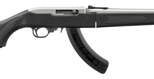 Ruger 32028 10/22 Takedown 22 LR 25+1 18.50″ Matte Threaded Barrel, Matte Stainless Steel Drilled & Tapped Receiver, Black Fixed Synthetic Stock