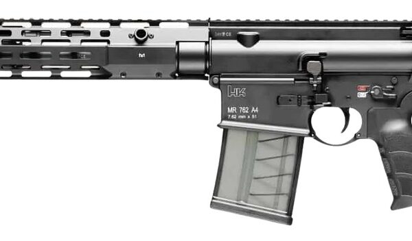 HK 81001056 MR762 7.62x51mm 10+1 16.50″ Black Barrel, Black Receiver w/Picatinny Rail, M-LOK Handguard, Black Polymer Stock, Black Polymer Grip, Ambidextrous