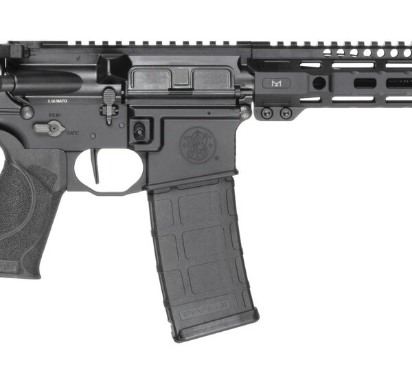 Smith & Wesson 14603 M&P 15 Axe Pistol 5.56 NATO 30+1 11.50″ Black Armornite Threaded Barrel, Black Hardcoat Anodize Aluminum Receiver w/Picatinny Rail, M-LOK Handguard, Black Polymer Magpul BTR Brace