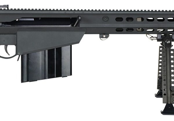 Barrett 20183 M107A1  50 BMG 10+1 20″ Fluted Barrel, Picatinny Rail Receiver, M-LOK Handguard, QD BiPod Forend, Black Polymer Grip